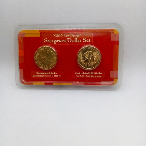 "Old and New" Sacagawea Dollar Set. Uncirculated! - Picture 3 of 4